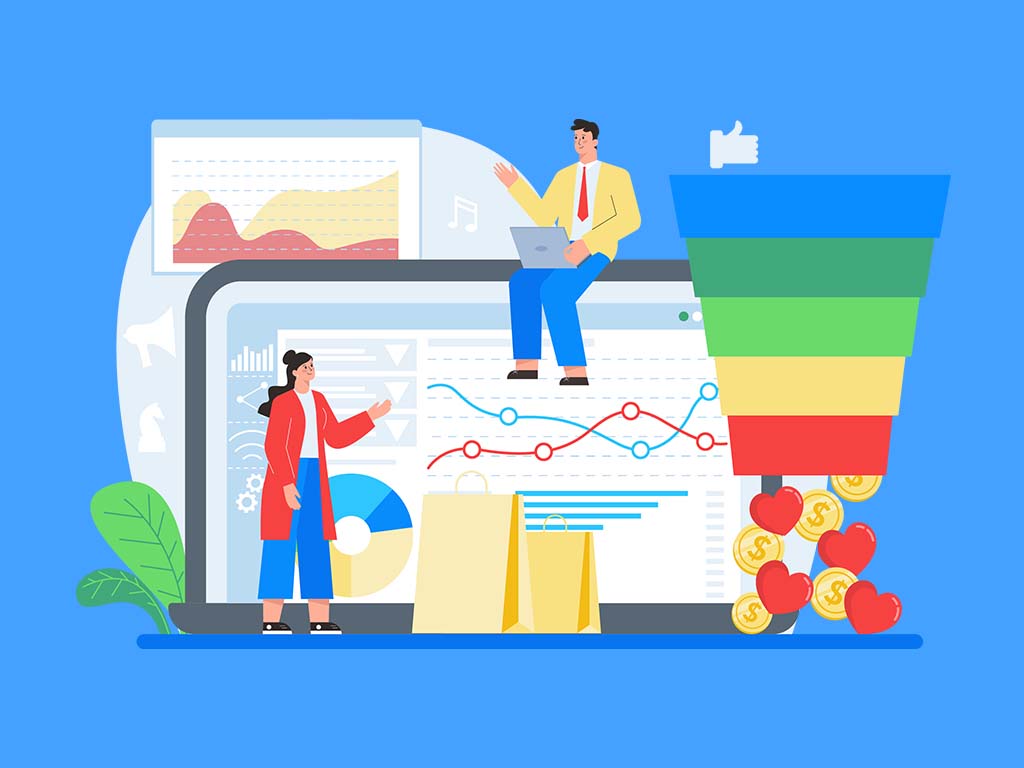 Hoger conversieratio uitgebeeld