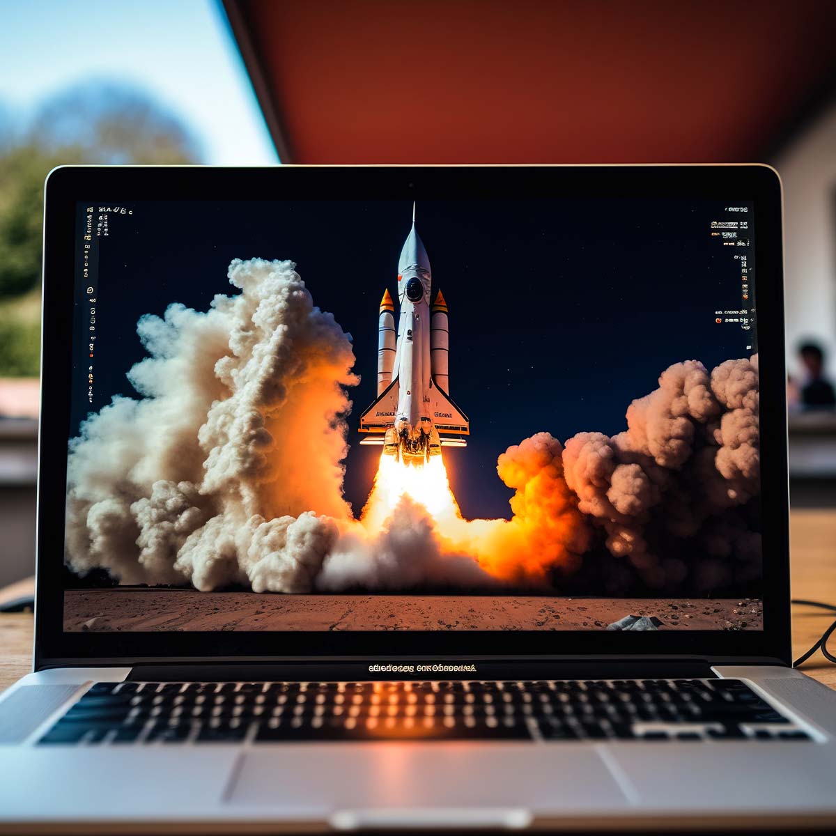 Raket stijgt op als voorbeeld van snelle website