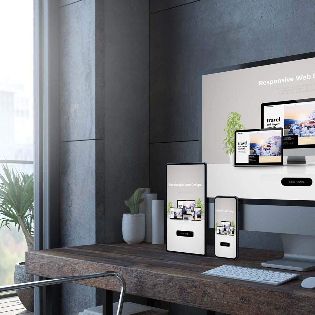 Voorbeeld van responsive website